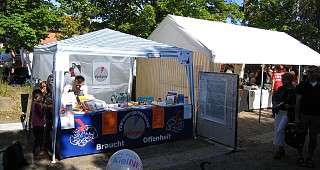 bei schönstem Wetter gab es viele Gespräche