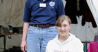 Tina und Lisa bei ihrer wohlverdienten Pause