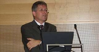 Dr. Boor beim Vortrag