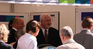 der Ministerpräsident bei uns am Stand