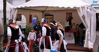 unser Infostand im Zelt