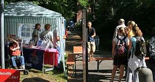 am besten kam diesmal unser Gummistiefelzielwurf an