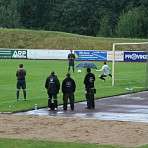 Elfmeterschiessen im Dauerregen