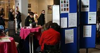 unsere Infowände wurden viel betrachtet