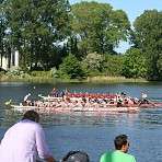 das Drachenbootrennen war auch schön anzusehen