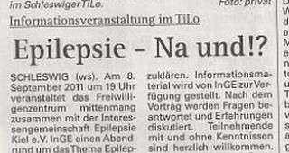 Zeitungsartikel zur Veranstaltung