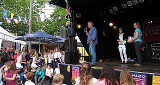 Unter den Zuschauern waren sogar einige Fans