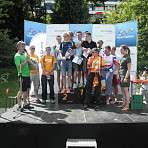 Siegerehrung. Unser Team bekommt viel Sonderapplaus und wird auf das berühmte Treppchen gebeten