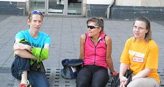 Warten auf Jeromes Ankunft