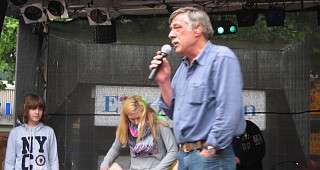 Werner sagt etwas zum Turnier