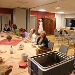 und nette Gespräche am Tisch