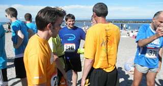 Eine kleine Erfrischung nach dem Lauf Eine kleine Erfrischung nach dem Lauf