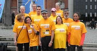 Das Team nach dem Lauf von Angela