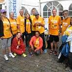 Nach dem Lauf sind alle erschöpft