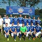 die Ligamannschaft des SSV mit unserer Plane