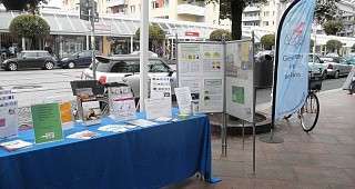 Blick auf unseren gesamten Infostand