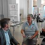 Gesundheitsminister Garg nahm sich Zeit zum Zuhören und diskutieren