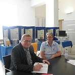 auch Herr Kalinka zeigt Interesse und nahm sich Zeit zum Gespräch