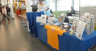ein Blick auf den Infostand ein Blick auf den Infostand