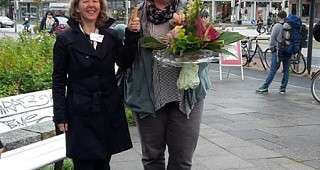 Frau Habering, Kibis + Andrea Hake, stellvertretende Stadtpräsidentin